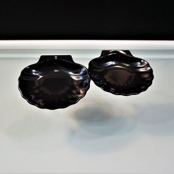 2 Shell Side Dishes Gessner Line 0332 Vintage Melamine Plastic Made In USA Dish - Picture 2 of 5